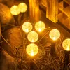 Garden Decorations Solar Light Christmas Decoration Festoon Outdoor Waterproof Garland Patio Decor Street Lamp Sunlight Fairy Lights 221025