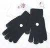 Handskar Lu Sticked Fuzzy Sports Gloves Winter Solid Color Full Finger Mittens Hand varmare män Kvinnliga handskar Tjockna cykelhandsken