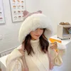 Beanie/Skull Caps New Women Winter Warm Cute Beanie Hat Cat Ears Lady Kawaii Knitted Crochet Beanies Hat Cap With Braid For Women T221020