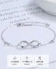 Wrap your wrist in this dainty 925 sterling silver infinity bolo bracelet