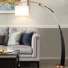 Floor Lamps Modern Black LED Lamp Villa El Home Living Room Reading Decor Lighting Standing Light Suspension FA117