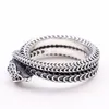 Новый дизайнер -дизайнер роскошные кольца мужские и женские серебряные скелетные пары кольцо с ювелирными украшениями Персонализированные простые праздничные подарки