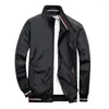 Men's Jackets Men Coat Trendy Male Solid Color Ribbed Cuff Fine Stitching Outerwear For Office Jacket