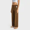 L-336 High-Rise Wide Leg Lounge Ful Yoga-broek Voel een comfortabele throwback nog steeds ademend broeken met Drawcord Naked Feeling Feeling Feeling Feeling Feeling