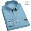 Chemises décontractées pour hommes taille S 7XL 100% pur coton Oxford rayé Plaid mâle haute qualité à manches longues pour hommes boutonné 221025