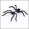 Charm halloween dekoration charm kostymer f￶r kvinna 3d l￤skig svart spindel ￶rh￤ngen ￶rh￤ngen parti dekorationer droppleverans 202 dhana
