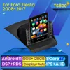 Android 11 reproductor de DVD para Radio de coche para Ford Fiesta 2009-2017 estilo Tesla 2 Din Multimedia estéreo Carplay navegación GPS Autoradio BT