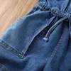 Pagliaccetti All'ingrosso Bambini Ragazza Complessiva Abbigliamento Bambino Bambini Denim Pagliaccetto Tuta Tutina Prendisole Abiti J220922