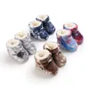 First Walkers Born Baby Shoes Winter Plus Velvet Warm Boys And Girls Cute Plush Soft-soled Non-slip Toddler