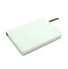 US Warehouse Sublimation Blanks Notepads A5 White Journal Notebooks PU Leather Covered Heat Transfer Printing Note Boeken met binnenkranten lijmbanden