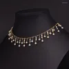 Choker Natural Fresh Water Pearl Necklace For Women Girl Engagement Original Design Handmade Tassel Luxury Fine Jewelry