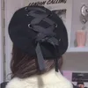 Berets Soft Girl Student Beret Ears Stijlvolle Japanse vrouwelijke Sweet Buds Cap Young Painter Black High Quality