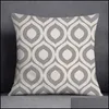 Pillow Case Pillow Case Geometric Color Pillowcase Home Decoration Square Office Cushion Er Drop Delivery 2022 Garden Textiles Beddi Dhfq8