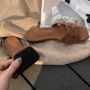 Tofflor BKQU 2022 Kvinnors sandaler skor för damer Summer Slides Open Toe Flat Casual Beach Flip Flops Kvinnliga kvinnor