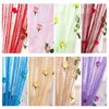 Gordijn 1x2m Rose Tassel Silver Line String Valance woonkamer Divider Wedding Diy Home Decor Stick niet inbegrepen