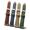 Bands de montre ￠ la main Italian Leather Watch Band pour une sangle antique 20 mm 18 mm Bracelet r￩tro masculin