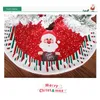 Christmas Decorations Tree Skirt Large Mat With Santa Snowman Elk Pattern For Home Decoration Festical Party Supplies