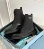 Сапоги лодыжки боевые ботинки мотоциклетные пинетки зимняя кожаная кожаная черная переработанная металлическая треугольная