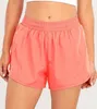 LU-2027 Marke Frauen Yoga Outfits Hohe Taille Shorts Übung Kurze Hosen Fitness Tragen Mädchen Läuft Elastische Erwachsene Sportswear 666