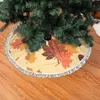 Décorations de Noël Automne Récolte Automne Saisonnier Feuille Écrou Arbre Jupe 36 Pouces Noël Pour Intérieur Extérieur