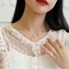 Ny designer halsband kvinna full diamant clavicle kedja koreansk nagelhänge version av mode enkelt temperament för att skicka flickvän trend delikat ingen ruta 1wq4