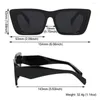 نظارات شمسية فريدة من نوعها UV400 بإطار كبير ظلال مربعة الاتجاه Glasees نظارات شمسية نسائية للنساء