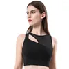 Roupa de ioga Lukitas Sports Bra para mulheres Push Up Push Up Nylon Gym Breathable Fitness Running Golf Sport Top Plus Size XL