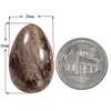 Smyckespåsar 2st Egg Form Natural Amethyst Rose Quartz Palm Stone Crystal Worry Healing Minerals Prov Meditation Balancing