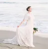 Vestido De novia De encaje De playa De verano Sexy 2023 para novia cuello en V mangas cortas Vestidos De novia bohemios elegantes Vestidos De novia