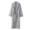 Vêtements de nuit pour hommes hiver coton robe peignoir pour hommes solide laple air épais chaud kimono chemise de nuit pyjamas amples vêtements de maison