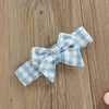 Rompers Summer Baby Girl Clothing Plaid Print Bow Sleeveless Romper Newborn Girls Jumpsuit Spädbarnskläder Outfits J220922