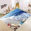 Tapetes de impressão 3D à beira -mar e para decoração de sala de estar decoração adolescente decoração de decoração de carpete de tapete de tapete de tapete de tapete