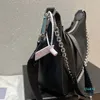 Sacs de soirée Sac axillaire pour femmes Sac à bandoulière Sacs de mode Matériel de luxe Chaîne Cross Skin Portefeuille détachable Sangle Fourre-tout Hobo Sacs à main