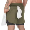 Men's Outdoor Shorts Large Size Mesh Fast Drying Double Layer Sports Shorts Europe and America