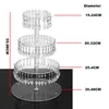 Bakeware Tools 4 Tier Wedding Acrylic Crystal Cake Stand Clear Desktop Cupcake Candy Plate Shelf Reusable Birthday Dessert Display Holder