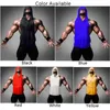 Débardeurs pour hommes Hommes Gilet à capuche Bodybuilding Sans manches Gym Entraînement musculaire T-shirt Fitness Vêtements d'entraînement A5