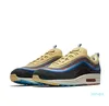 Bullets Sliver Sean Wotherspoon Run Sneaker Shoes Men Men Tamanho do Euro 06