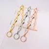 Bangle TIRIM Women's Accessories Cubic Zircon Link Chain Bracelet For Women 20 5cm Fashionable Hand Jewelry Hip Hop Party2894