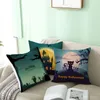 Pillow Case Halloween Cover Demon Pumpkin Bat Creative Dekoracyjne nadruk poduszki