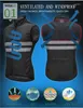 Vestes de course WOSAWE haute visibilité cyclisme gilet réfléchissant vtt sans manches coupe-vent coupe-vent vélo vélo maillot sécurité vent manteau