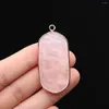 Pendentif Colliers Agates Naturelles Charmes Rose Quartzs Connecteur Exquis Pour Faire DIY Jewerly Collier Accessoires