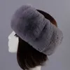 Beanie/Skull Caps vinterkvinnor päls casual hattar ryska tjocka varma bekväma mössor fluffiga falska faux päls hatt tom topp hatt kort plysch hårband t221020