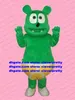 Green Gummy Bear Mascot Costume Mascotte Gummibar Adult Cartoon Character Outfit Suit Spettacolo teatrale Business Anniversario No.689