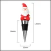 Bar Tools Cartoon Santa Wine Stoppers Bar Tools Christmas Party Decorations Metal Champagne Corks Bottle Opener Drop Delivery 2022 H Dhozc