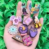 MOQ 20PCS PVCクイーンフクロウムーンアイカードシューズチャームサンダルシューズデコレーションホールスリッパアクセサリー飾り