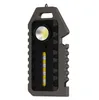 Портативный фонарик для брелок мини -фонарь USB Аварийный аварийный кемпинг -лампа на открытом воздухе инструмент выживания с окном с открытием свистка с разбитым молотком