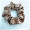 Bandos de borracha de cabelo elegante veet scrunchie scrunchie girls meninas elásticas elásticas de borracha acessórios de goma amarração corda rabo de cavalo hea dhnm2