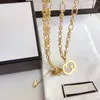 Colliers pendentif de style de mode accessoires exquis bijoux de créateur classique pour femmes design saveur artistique luxe 18 carats Gold-pl3011