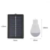 Linternas portátiles 1-5 uds 5V 15W 300LM ahorro de energía lámpara Solar al aire libre bombilla Led recargable iluminación del Panel de alimentación