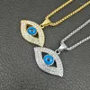 Подвесные ожерелья Циркон Глаз Бога Ожерелье мужская мода титановая стальная сталь сохранение Золото.
